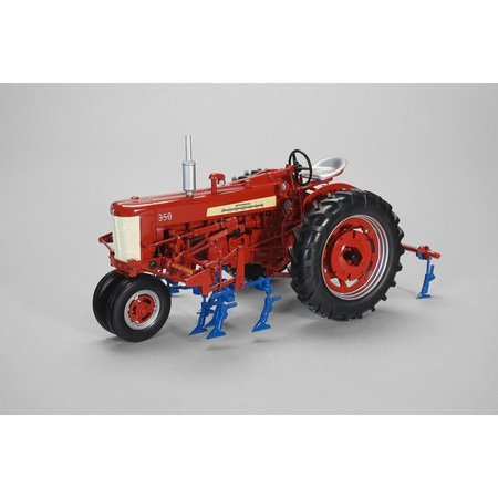 SPEC-CAST Spec Cast 1-16 Farmall 350 with 2-Row Cultivator, Red SP461438